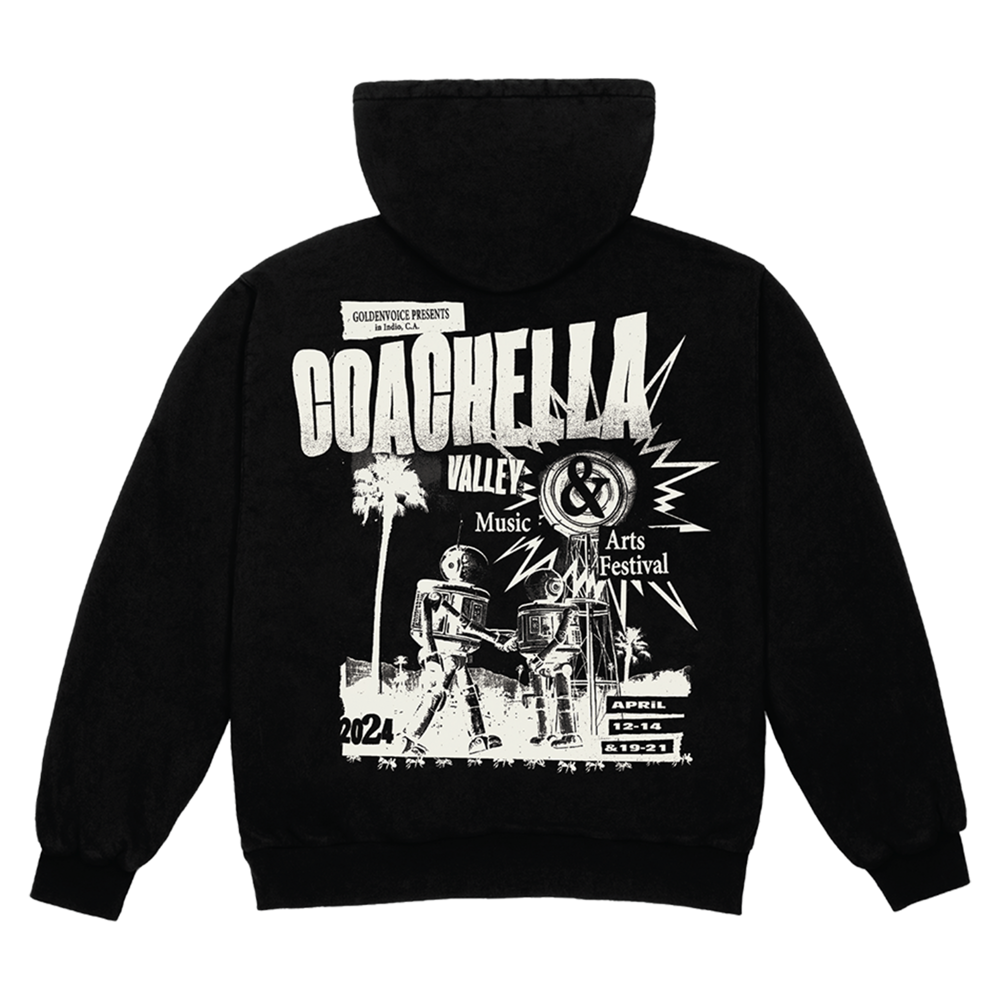 Coachella Flyer Zip Hoodie